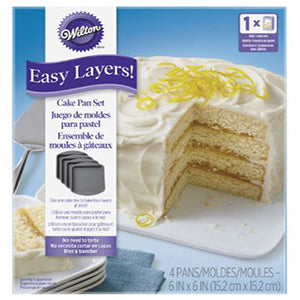 Wilton Easy Layers Square Cake Pan Set