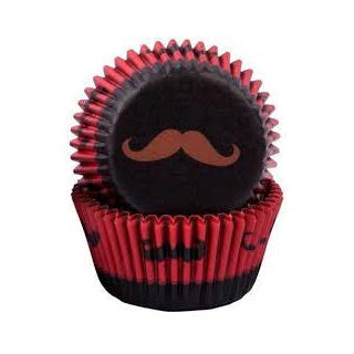 Sweet Themes Cupcake Cases - Moustache