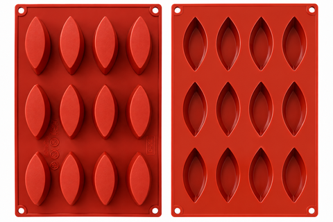Silicone Mould - 12 Cavity Leaf
