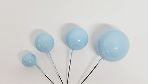 Topper - Pastel Blue Balls Cake Topper 20pcs