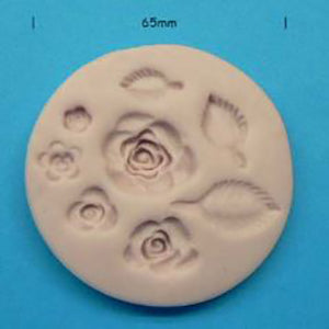 Petite Roses and Leaves Mould