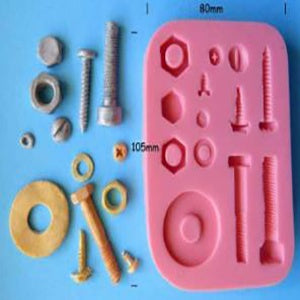 Silicone Nuts and Bolts Mould