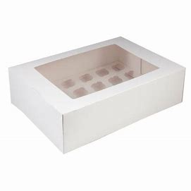 24 Cupcake Box White - General | Cake Deco Supplies