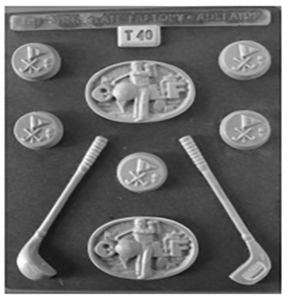 Golf Chocolate Mould