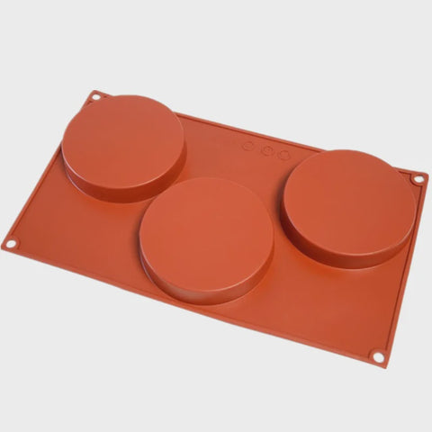Silicone Mould - 3 Round Discs