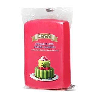 Vizyon Sugar Paste 250g   Fuchsia