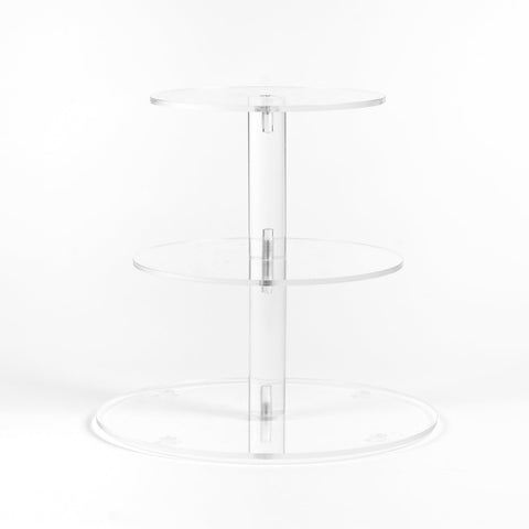 Acrylic 3 Tier Round Cupcake Stand