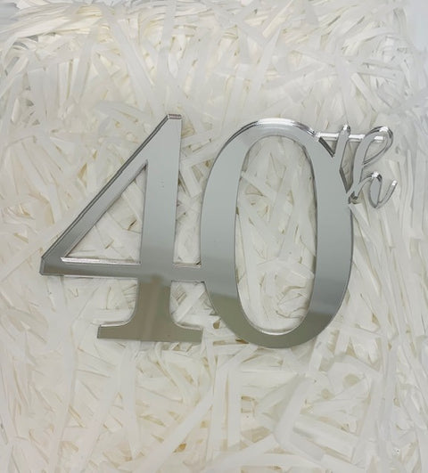 Acrylic - #40th Cake Fropper