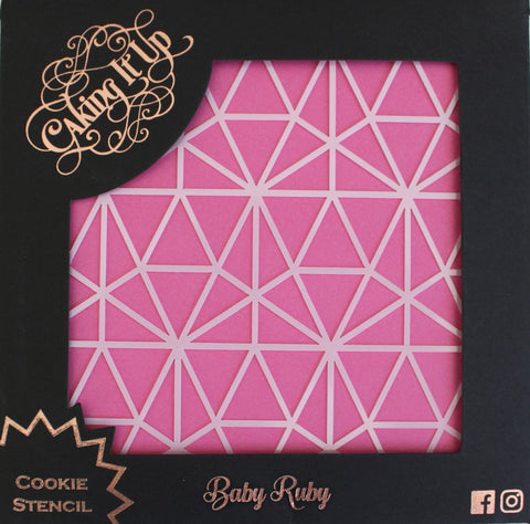 Caking It Up Cookie Stencil - Baby Ruby