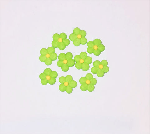 Sugar Toppers - Mini Flowers 10 Pack - Green