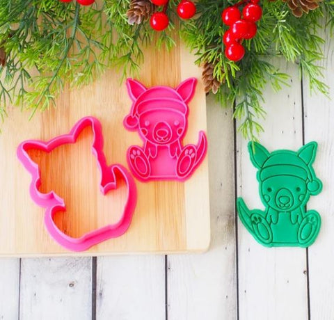 Christmas Kangaroo Joey Cutter and Embosser