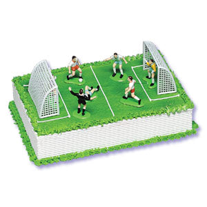 Plastic Cake Topper Soccer Team