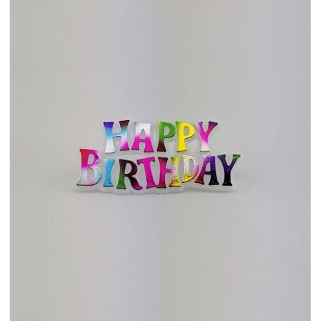 Plastic Happy Birthday Plaque