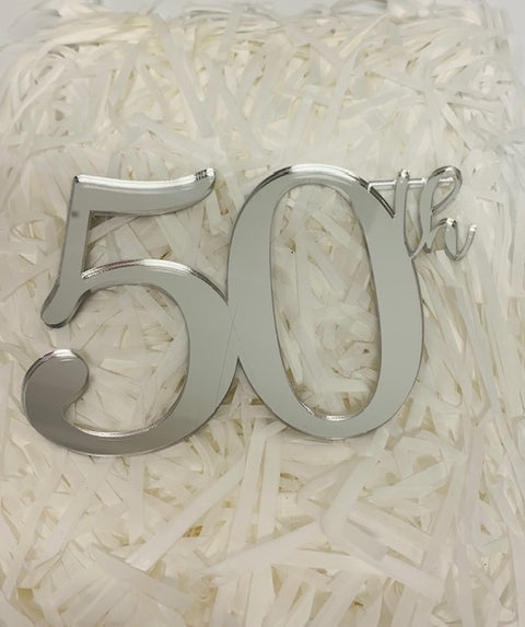 Acrylic - #50th Cake Fropper