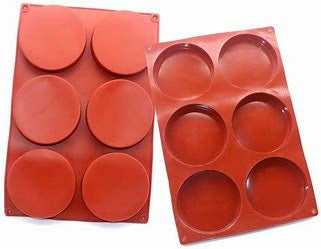 Silicone Mould - 6 Round Discs
