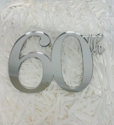 Acrylic - #60th Cake Fropper