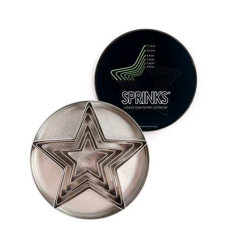 Sprinks 6 Piece Star Pastry Cutter Set