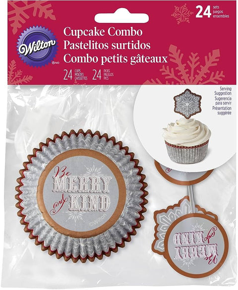 Wilton Cupcake Combo - Snowflake (24 count)