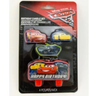 Disney Pixar Car's Birthday Candles Set of 5