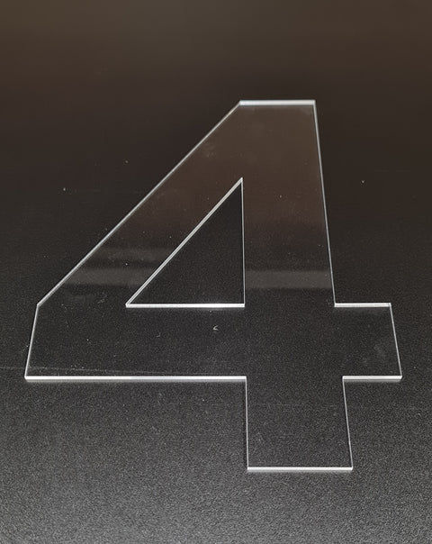 Acrylic Number Template - #4