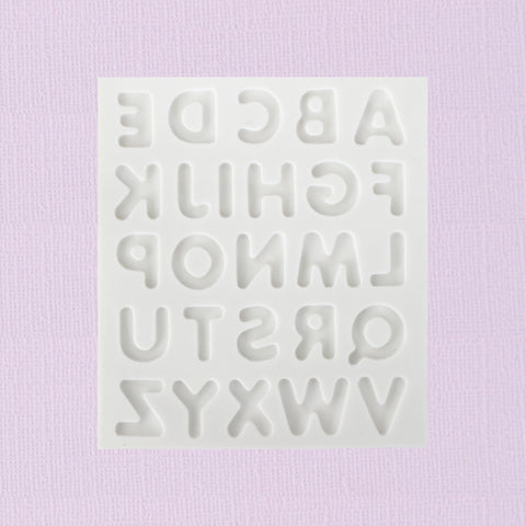 CIU Silicone Mould Alphabet Bubble Uppercase