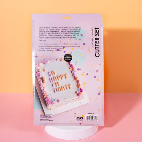 ALPHABET & NUMBER Cutter Set ( 40 Pieces)