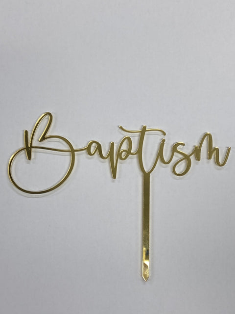 Acrylic - Baptism Topper
