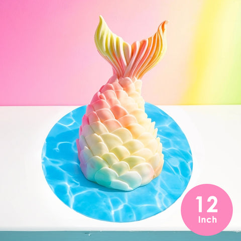 Cake Board Round Bake Group Blue Water 12"