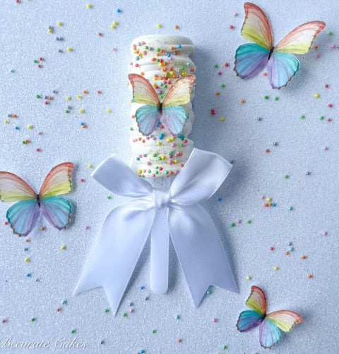 More Wafer Paper Butterflies Rainbow