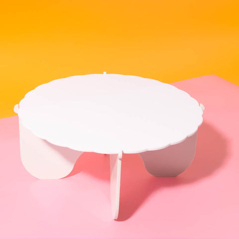 CAKE & CANDLE Plateau Gateau 3-Piece Cake Stand (WHITE)