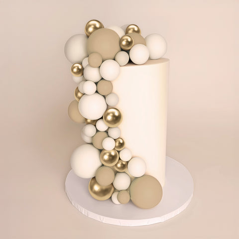 SPRINKS 32 Cake Ball Toppers - CHAMPAGNE GOLD