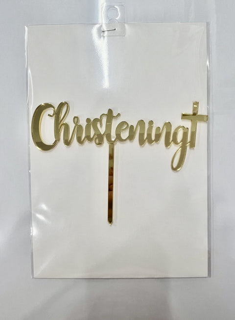 Acrylic - Christening Gold