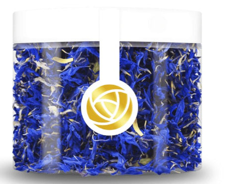 Rosie Rose Edible Dried Flowers - Cornflower Petals Blossom Blue