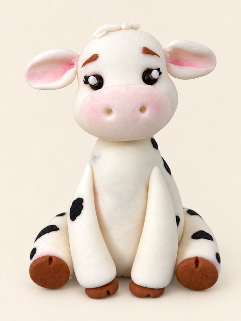 Hand Made Animal Figure - Cow
