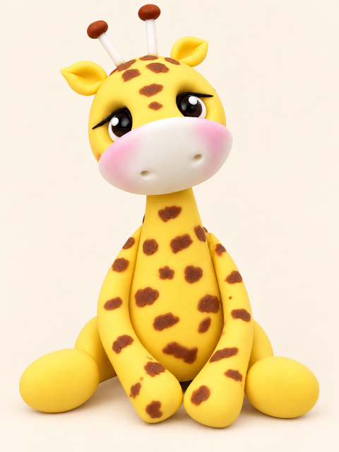 Hand Made Animal Figure - Giraffe