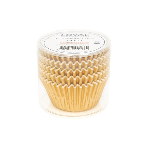 Loyal Foil Baking Cups - Gold 100pk