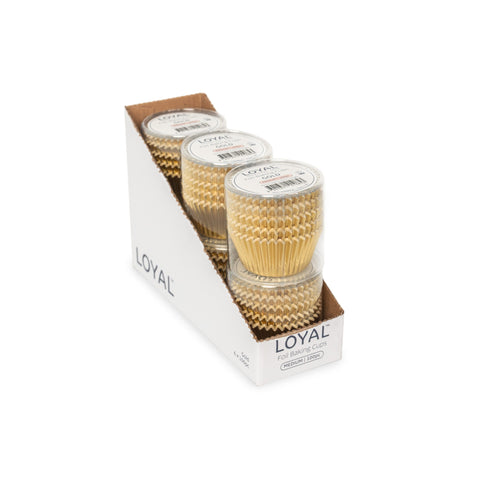Loyal - Foil Baking Cups Large Gold 100pk