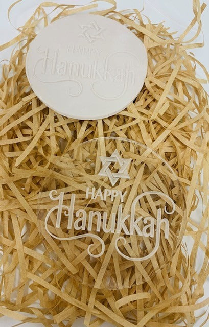 Happy Hanukkah Cookie Debosser