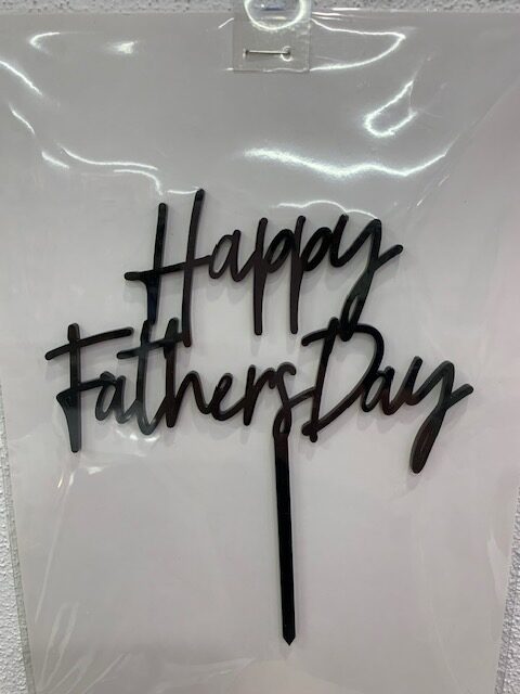 Acrylic - Happy Father's Day Black