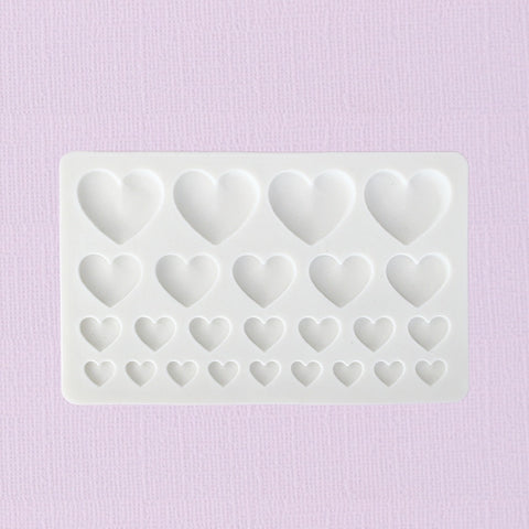 CIU Silicone Mould Assorted Hearts 25pc