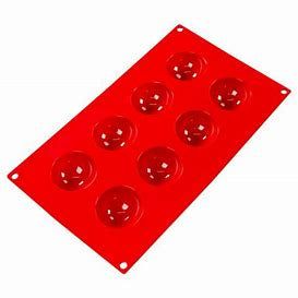 Hemisphere Silicone Mould 2'' 8 Cavity