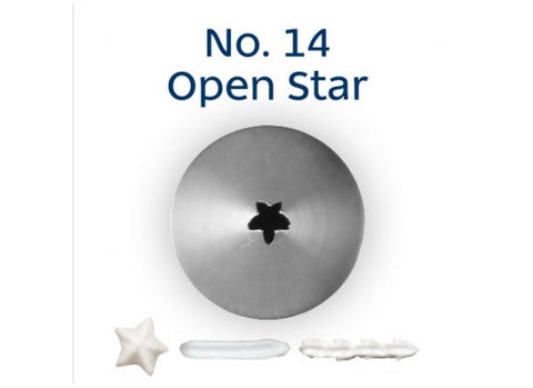 Loyal Open Star piping tip#14