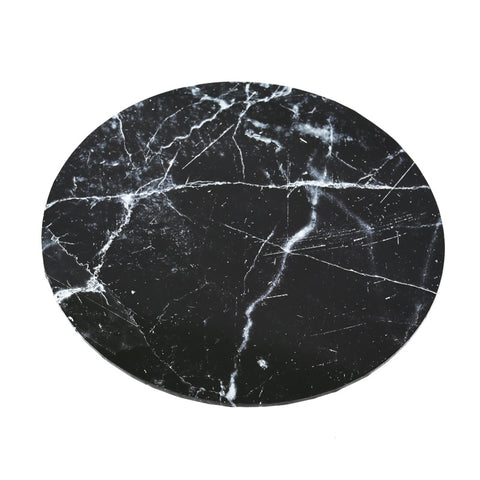 Cake Board Round Bake Group Marble Black 12"