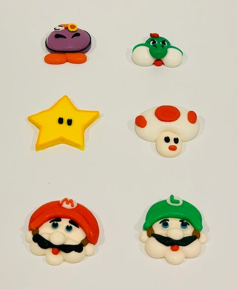 Edible Toppers Cake / Cupcakes - Mario Bros