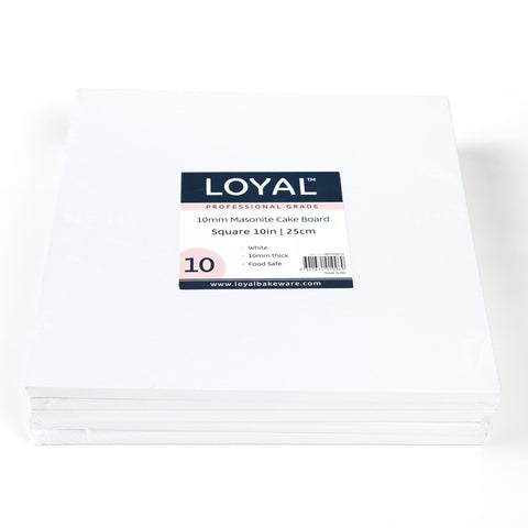 Loyal 10mm Masonite Square White 12"