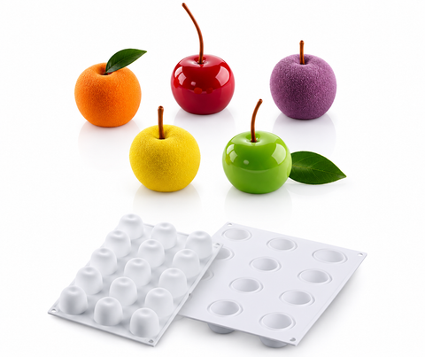 Silicone Mould - Mini Fruit / Cherry 15 Cavity