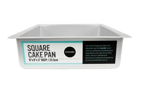 Mondo Square Cake Tin 9x9x3 inch