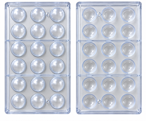 Polycarbonate Chocolate Mould - 24 Cavity Hemisphere