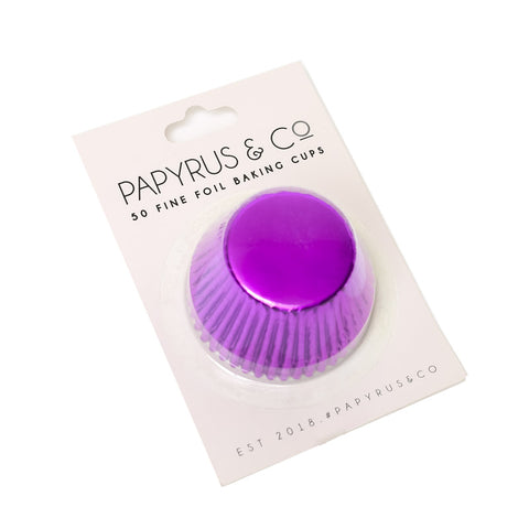 Papyrus & Co Fine Foil Baking Cups 408 50 Pack Purple