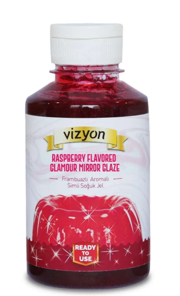 Vizyon Raspberry Flavoured Mirror Glaze
